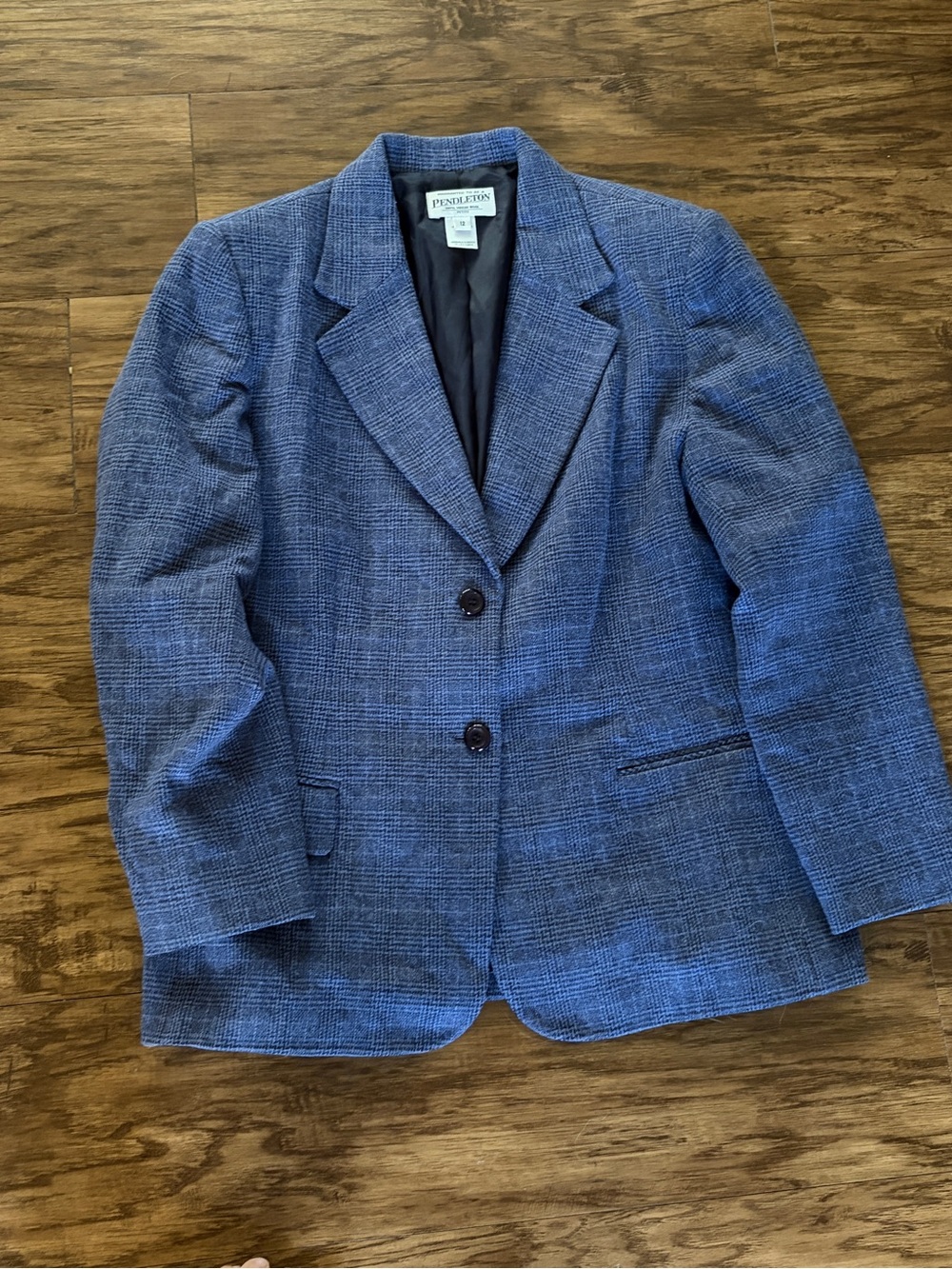 Pendleton women’s wool Blue Textured Blazer